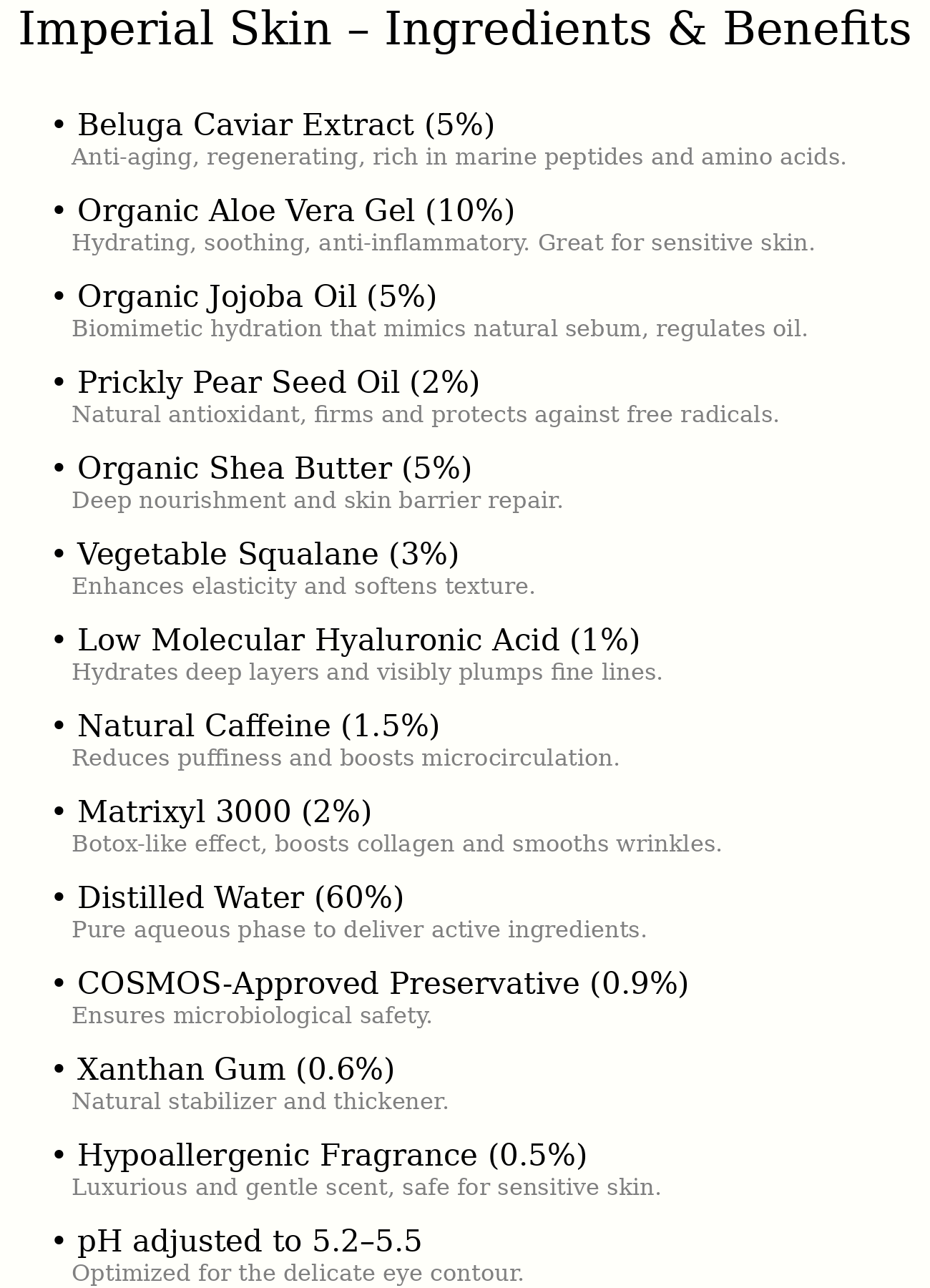 Imperial Skin Ritual – The World's Only Method Against Crow’s Feet for a 9 Years Younger Look